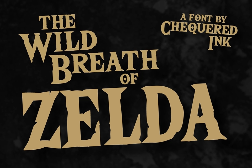 The Wild Breath of Zelda Font