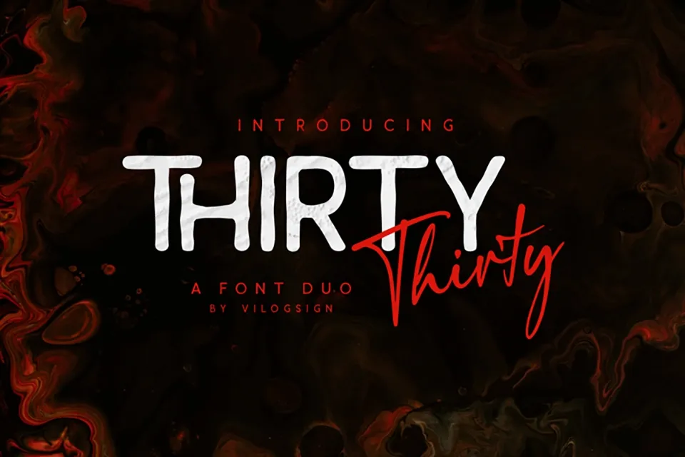 Thirty Font Duo