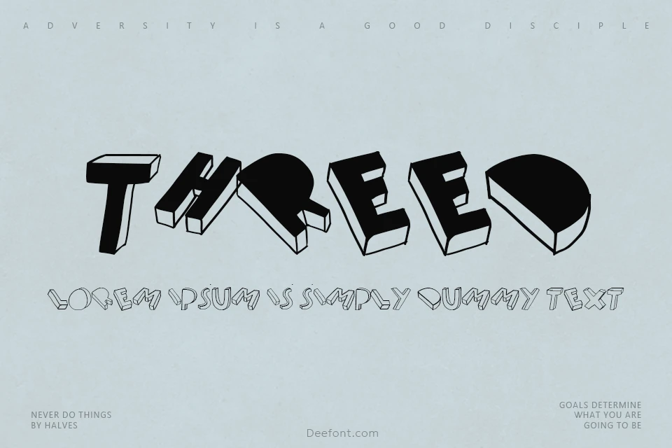 Threed Font