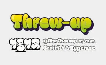 Throw-up Font