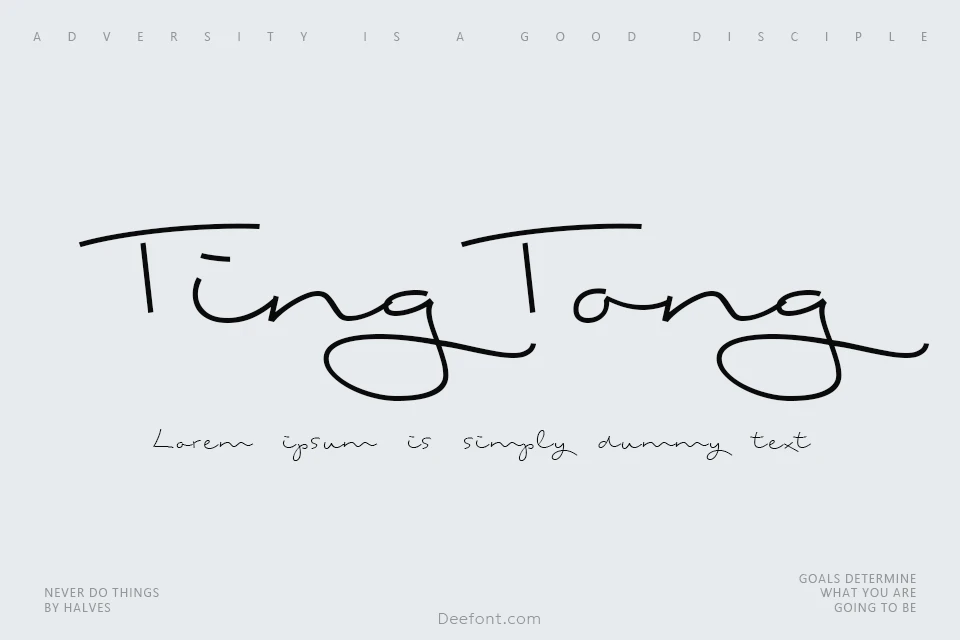 Ting Tong Font