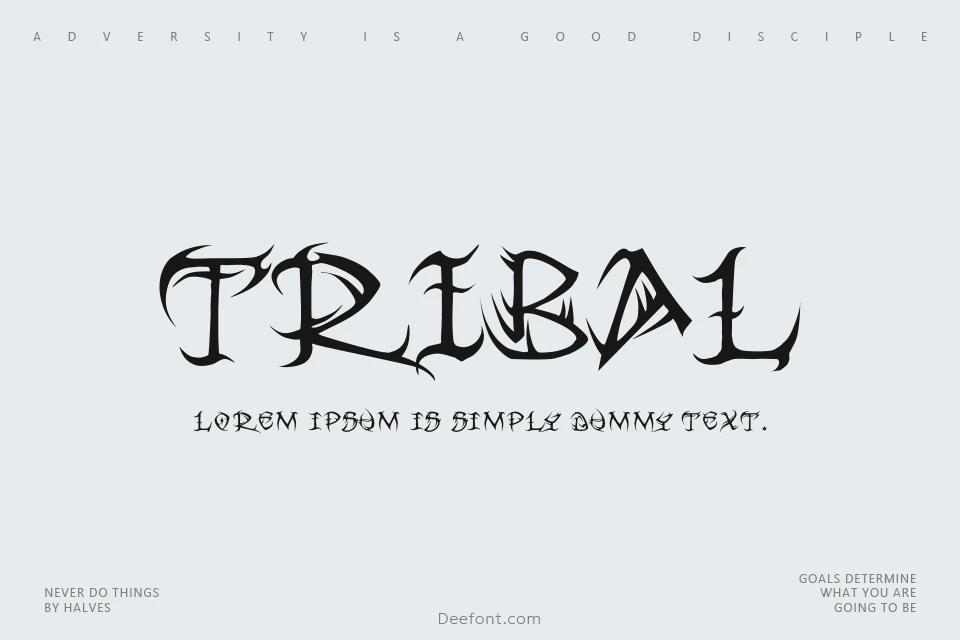 Tribal Font