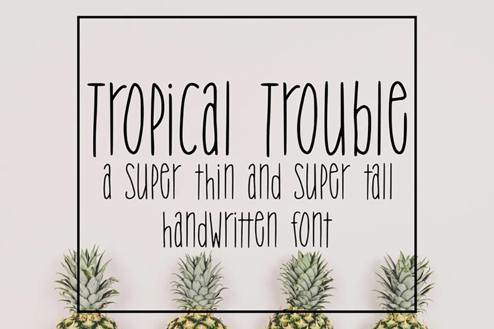 Tropical Trouble Font