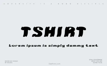 Tshirt Font