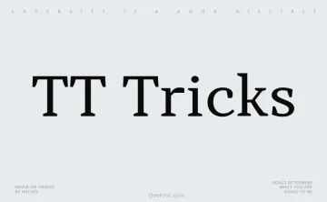 TT Tricks Font Family