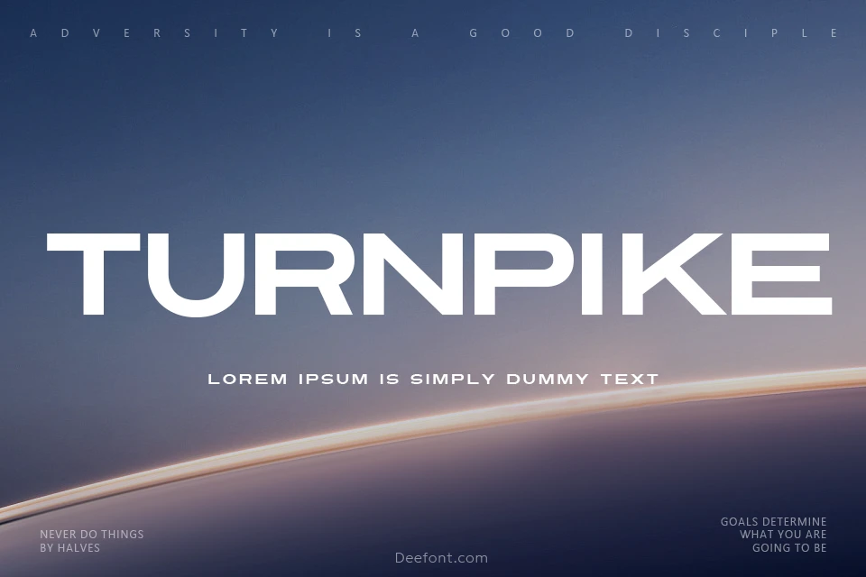 Turnpike Font