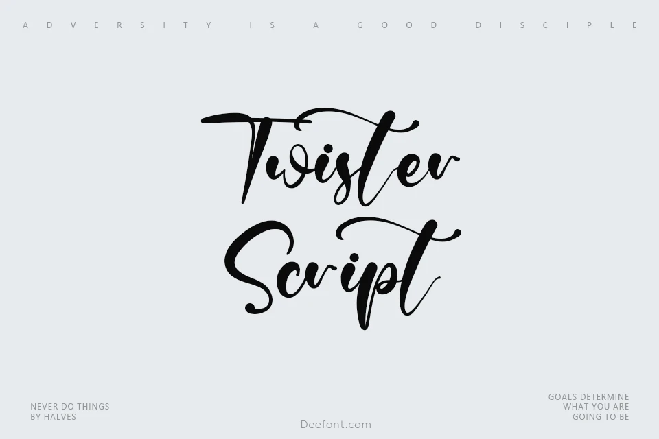 Twister Script Font