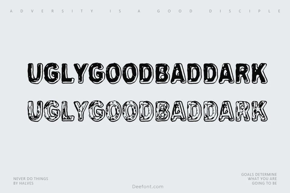 Uglygoodbad Font