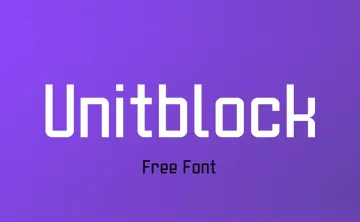 Unitblock Font