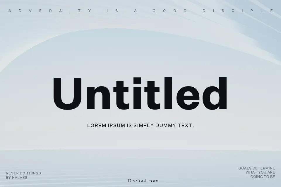 Untitled Font Family