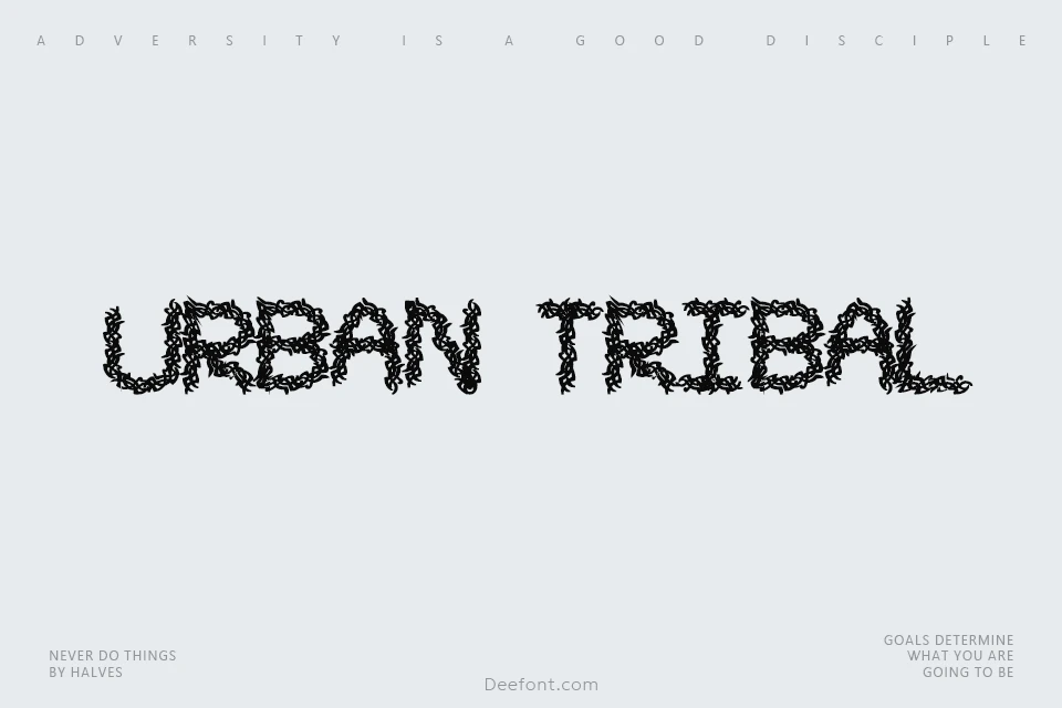 Urban Tribal STF Font