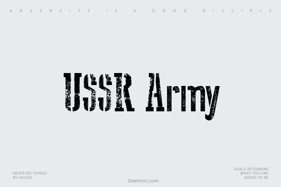 USSR Army Font - Free Download & Preview | Deefont