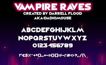 Vampire Raves Font