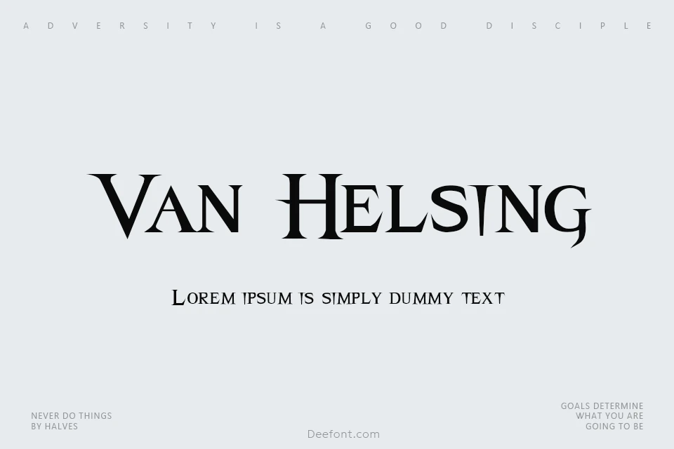 Van Helsing Font