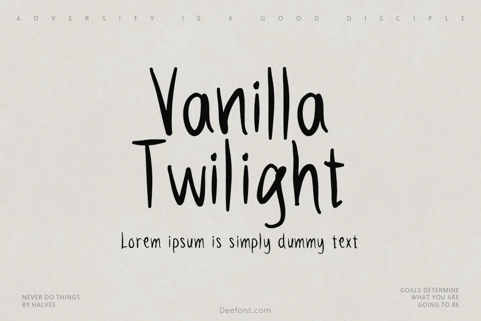 Vanilla Twilight Font