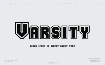 Varsity Font