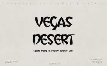 Vegas Desert Font