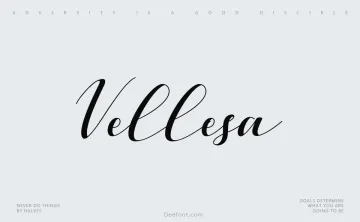 Vellesa Script Font