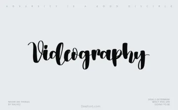 Videography Font