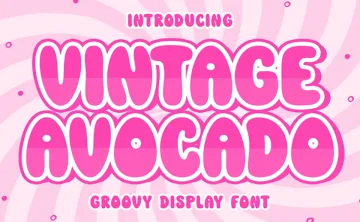 Vintage Avocado Font