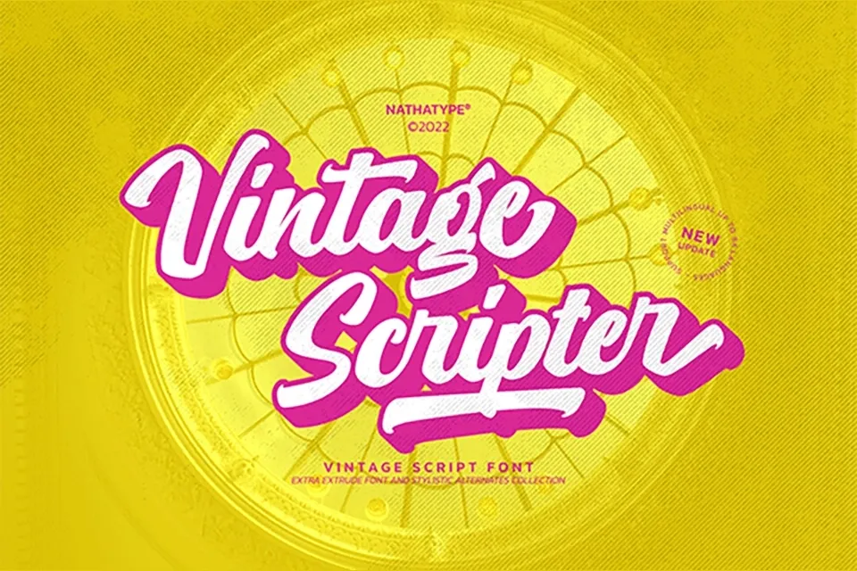 Vintage Scripter Font