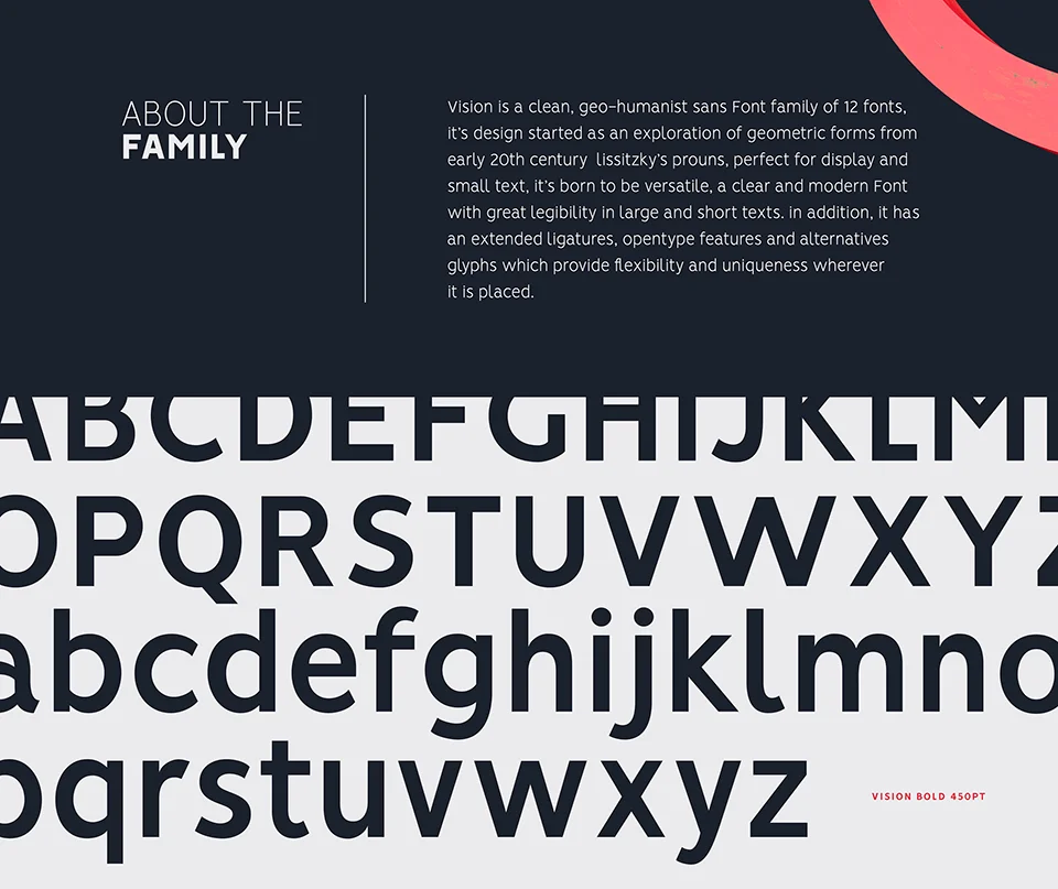 vision font