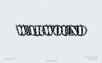 War Wound Font