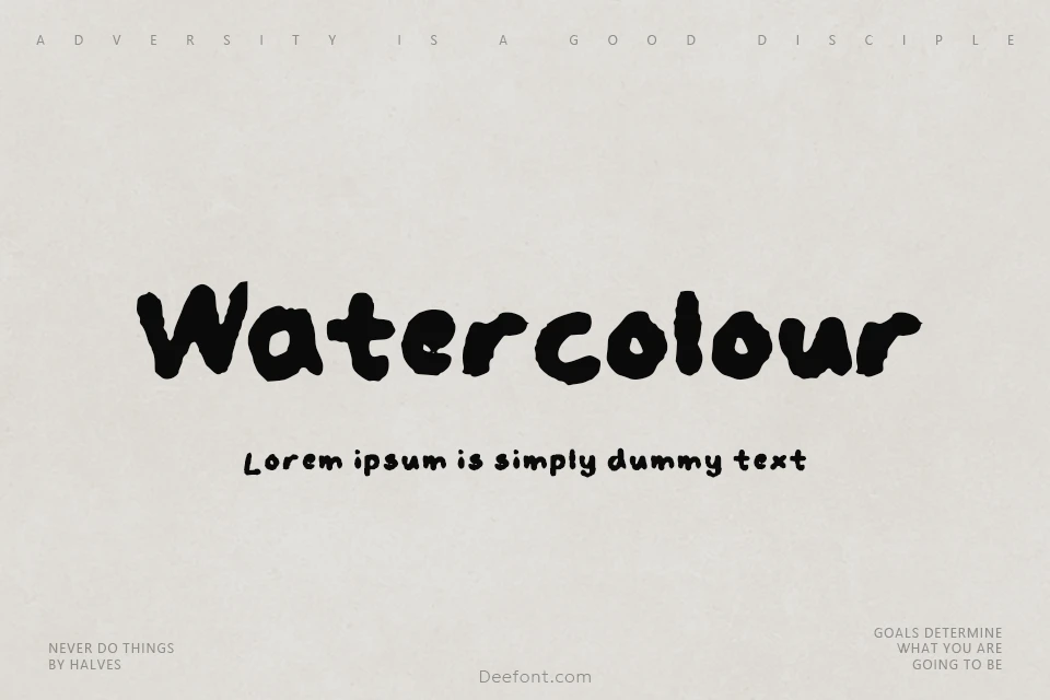 Watercolour Font