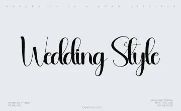 Wedding Style Font