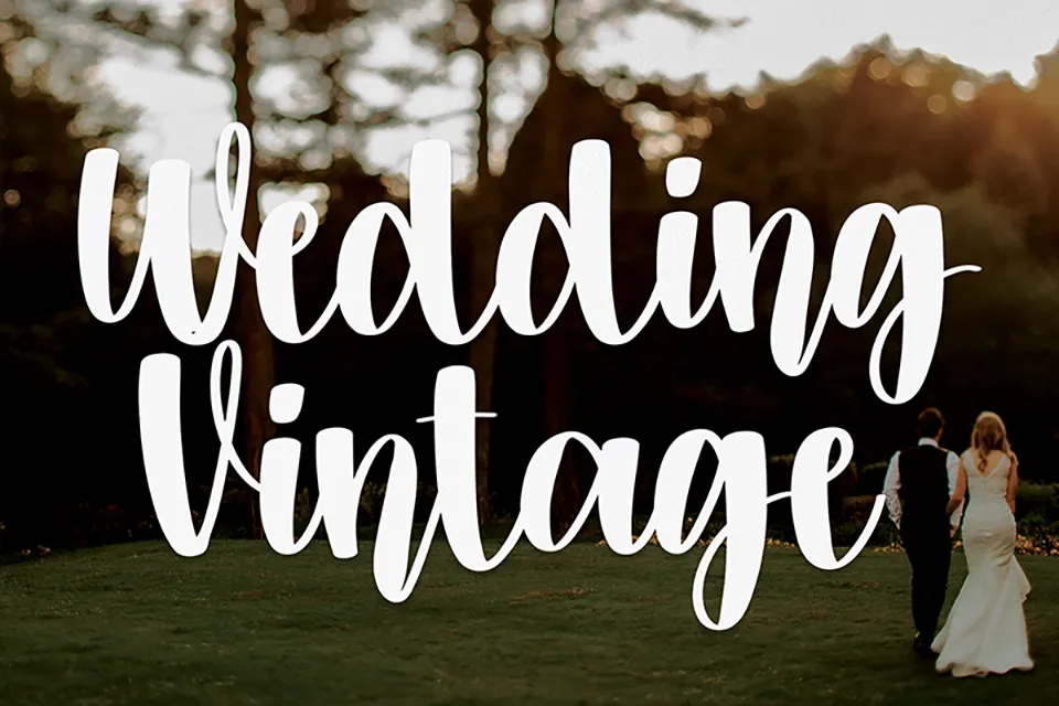 Wedding Vintage Font