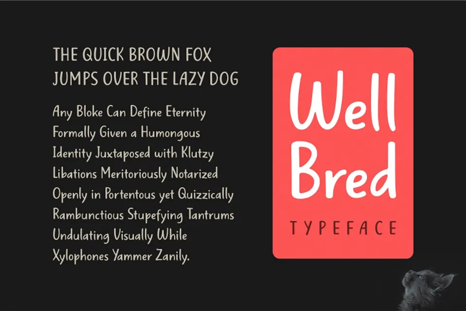 Well Bred Font