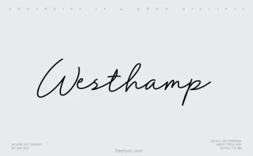 Westhamp Font