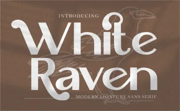 White Raven Font