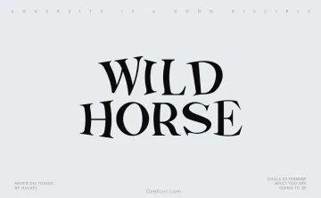 Wild Horse Font