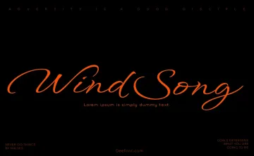 Windsong Font