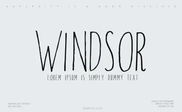 Windsor Hand Font