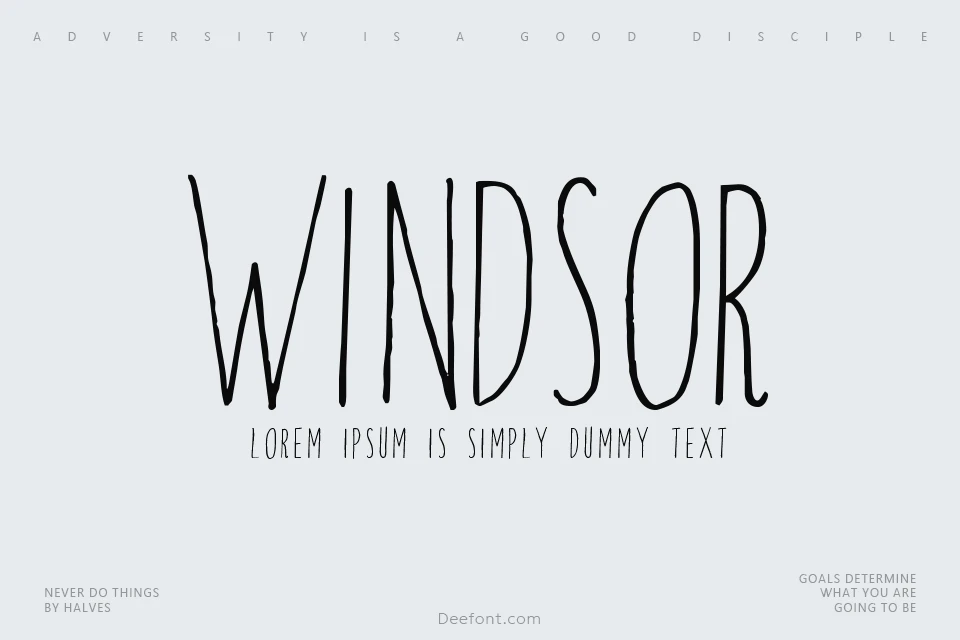 Windsor Hand Font