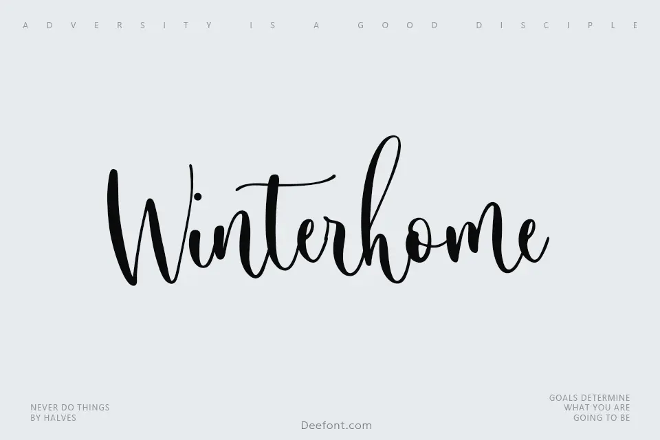 Winterhome Font