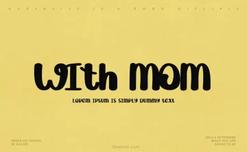 With Mom Font