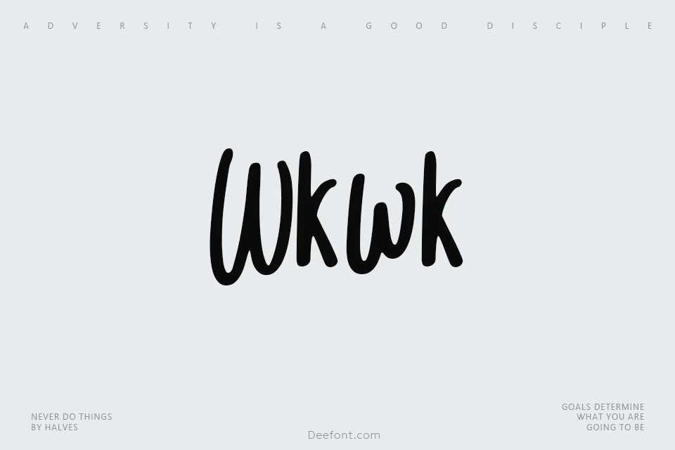 Wkwk Font