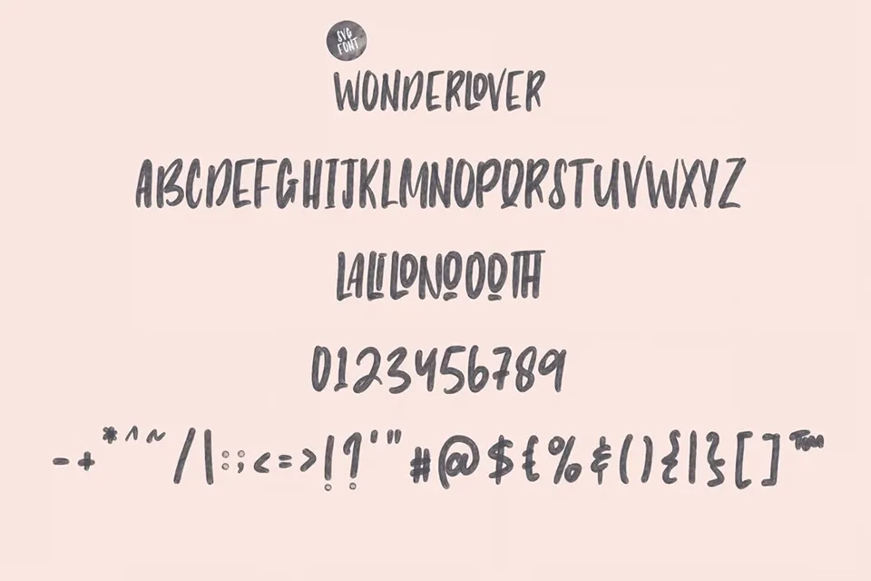 Wonderlover Font