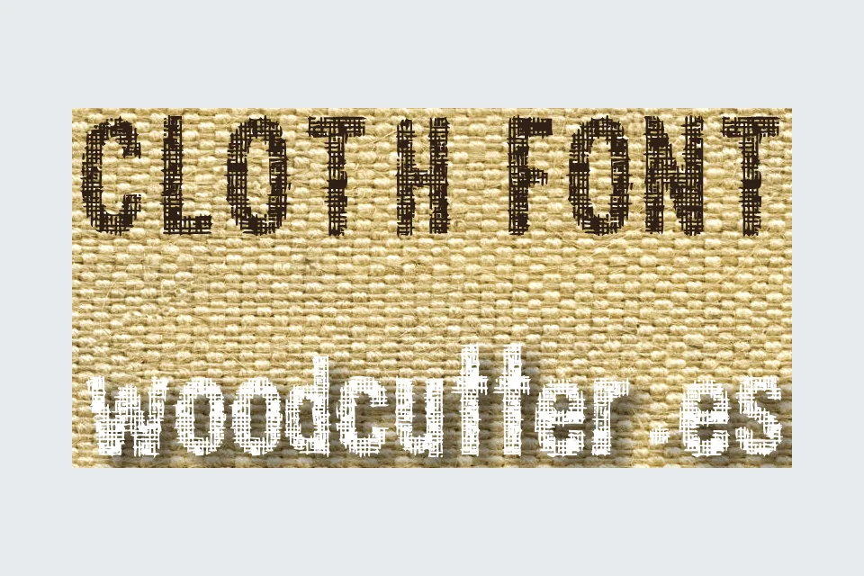 Woodcutter Cloth Font