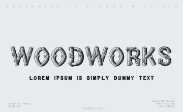 WoodWorks Font