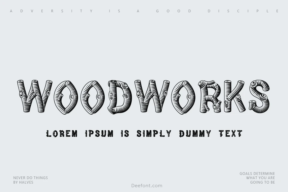 WoodWorks Font