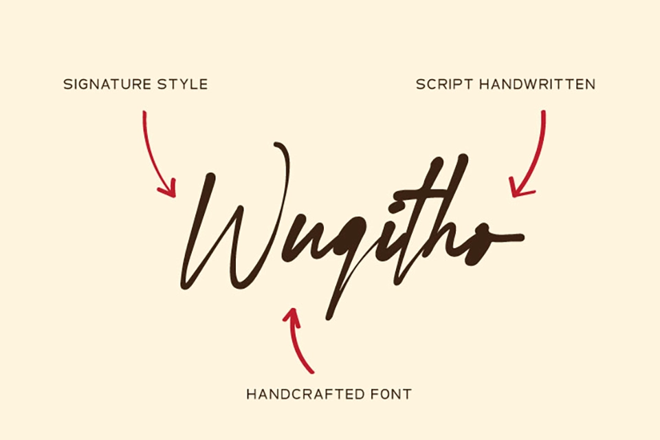 Word Signature Font