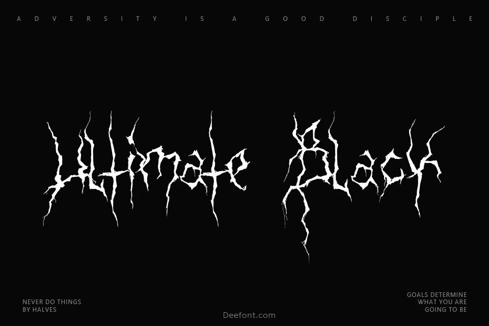 XXII Ultimate Black Metal Font