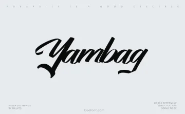 Yambag Font