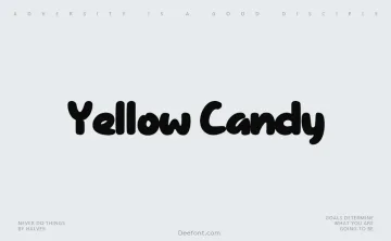 Yellow Candy Font