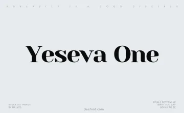 Yeseva One Font