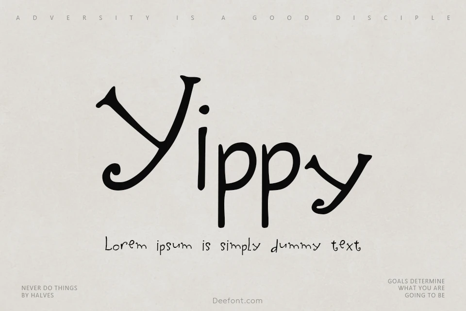 Yippy Skippy Font